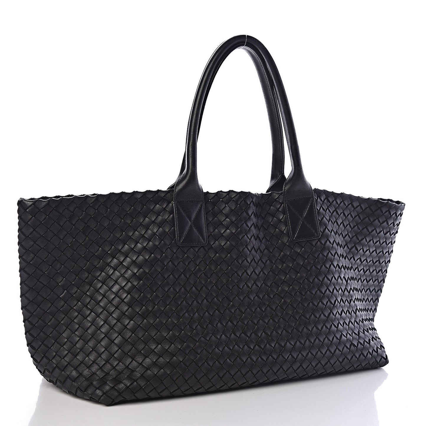Nappa Intrecciato Medium Cabat Black