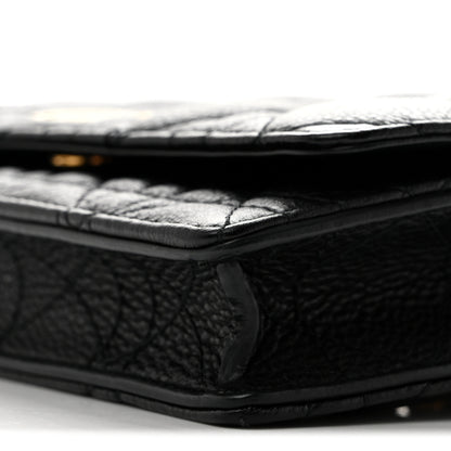 Christian Dior Supple Calfskin Caro Pouch with Chain Black 10 of 12