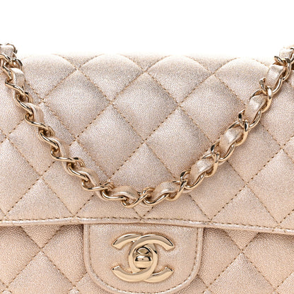 Chanel Metallic Lambskin Quilted Mini Rectangular Flap Gold 8 of 10