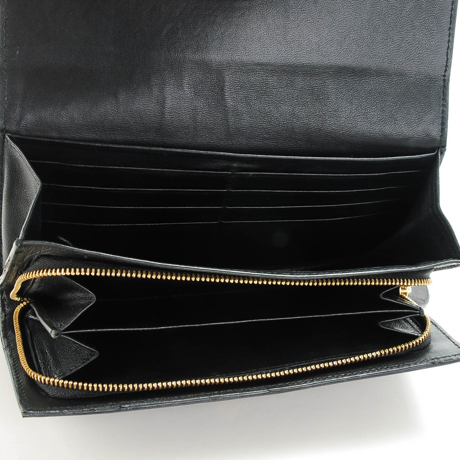 Bottega Veneta Nappa Intrecciato Continental Flap Wallet Nero Black 5 of 8