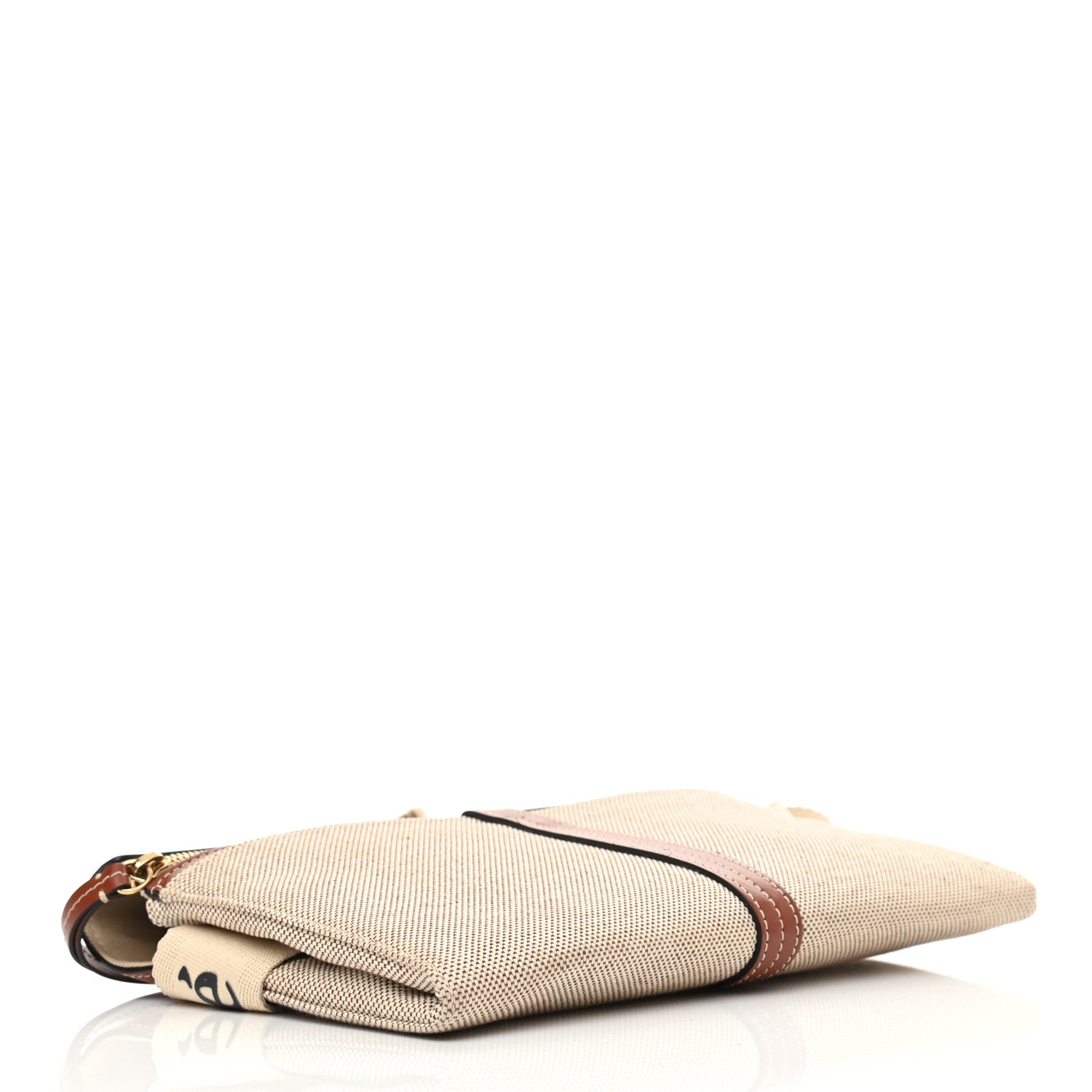 Chloe Cotton Calfskin Woody Belt Bag Beige Brown 4 of 11