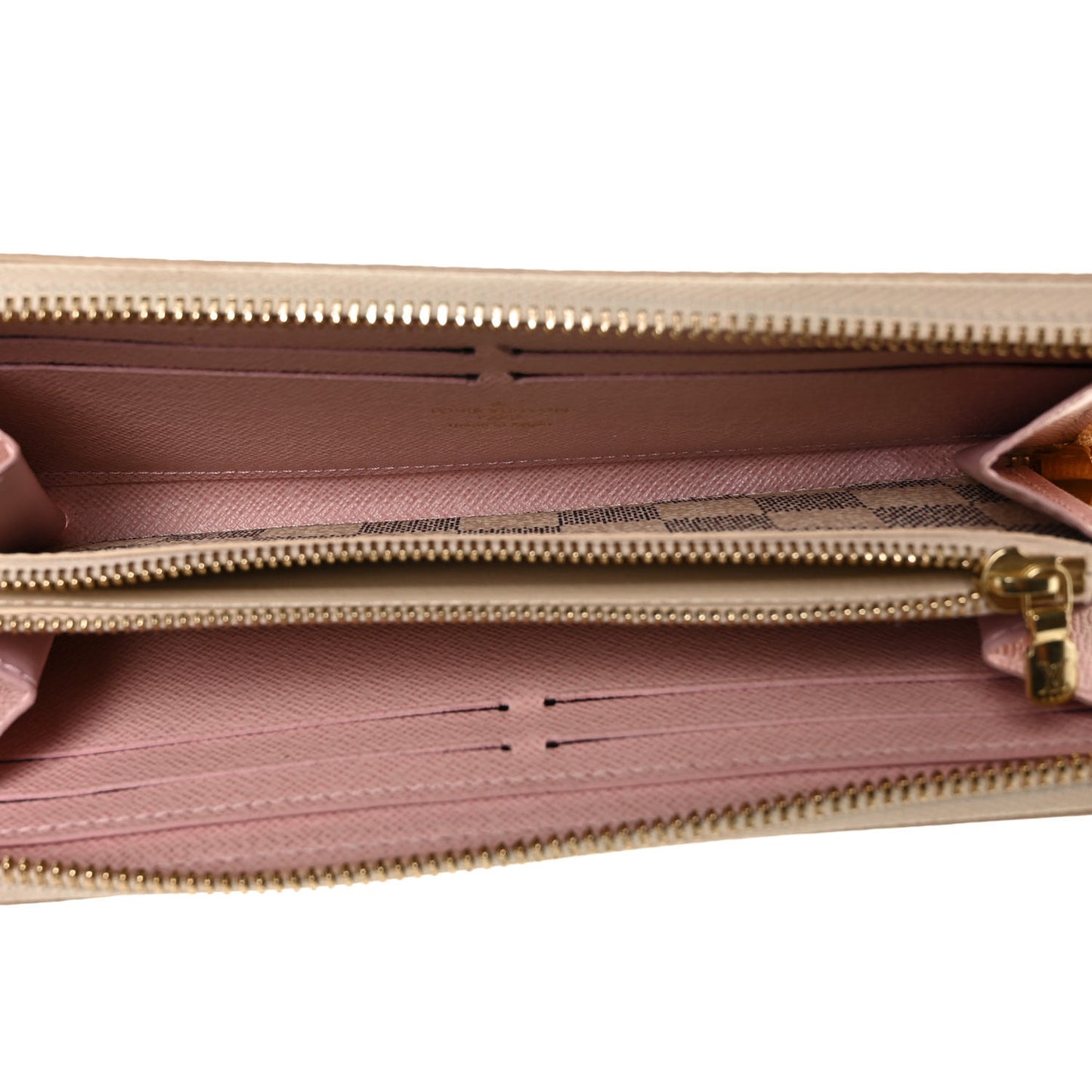 Damier Azur Clemence Wallet Rose Ballerine
