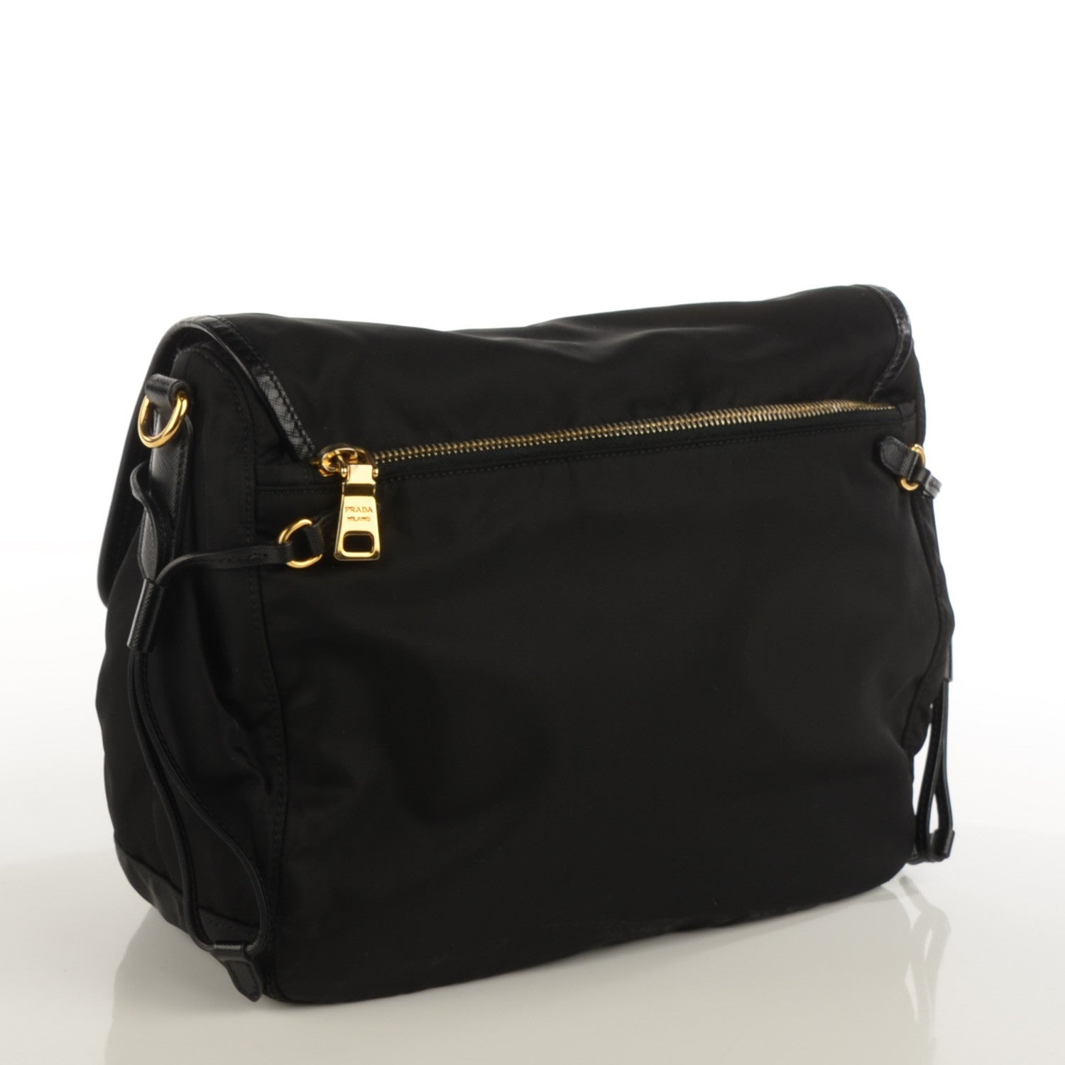 Prada Tessuto Nylon Messenger Bag Nero Black 3 of 8