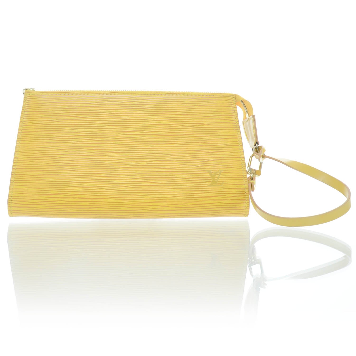 Louis Vuitton Epi Pochette Accessories 21 Yellow 1 of 14