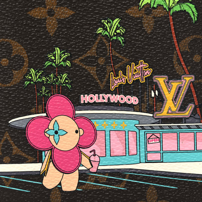 Louis Vuitton Monogram 2021 Christmas Animation Hollywood Passport Cover Fuchsia 7 of 7