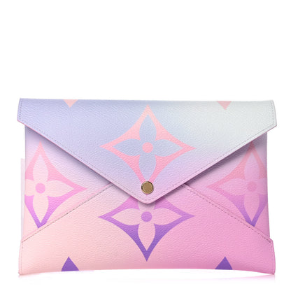 Louis Vuitton Monogram Giant Spring In The City Kirigami Pochette Set Sunrise Pastel Sunset Kaki 2 of 10