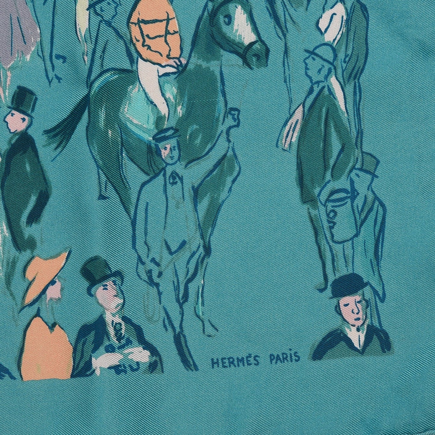 Silk Paddock Pocket Square