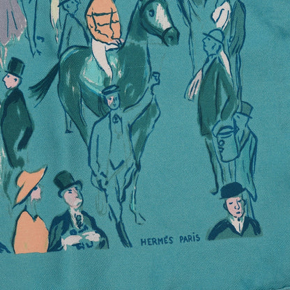 Hermes Silk Paddock Pocket Square 4 of 6
