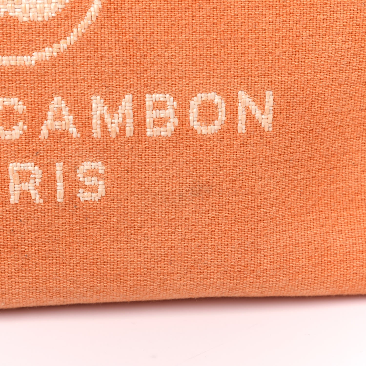 Chanel Canvas Medium Deauville Tote Orange 13 of 16