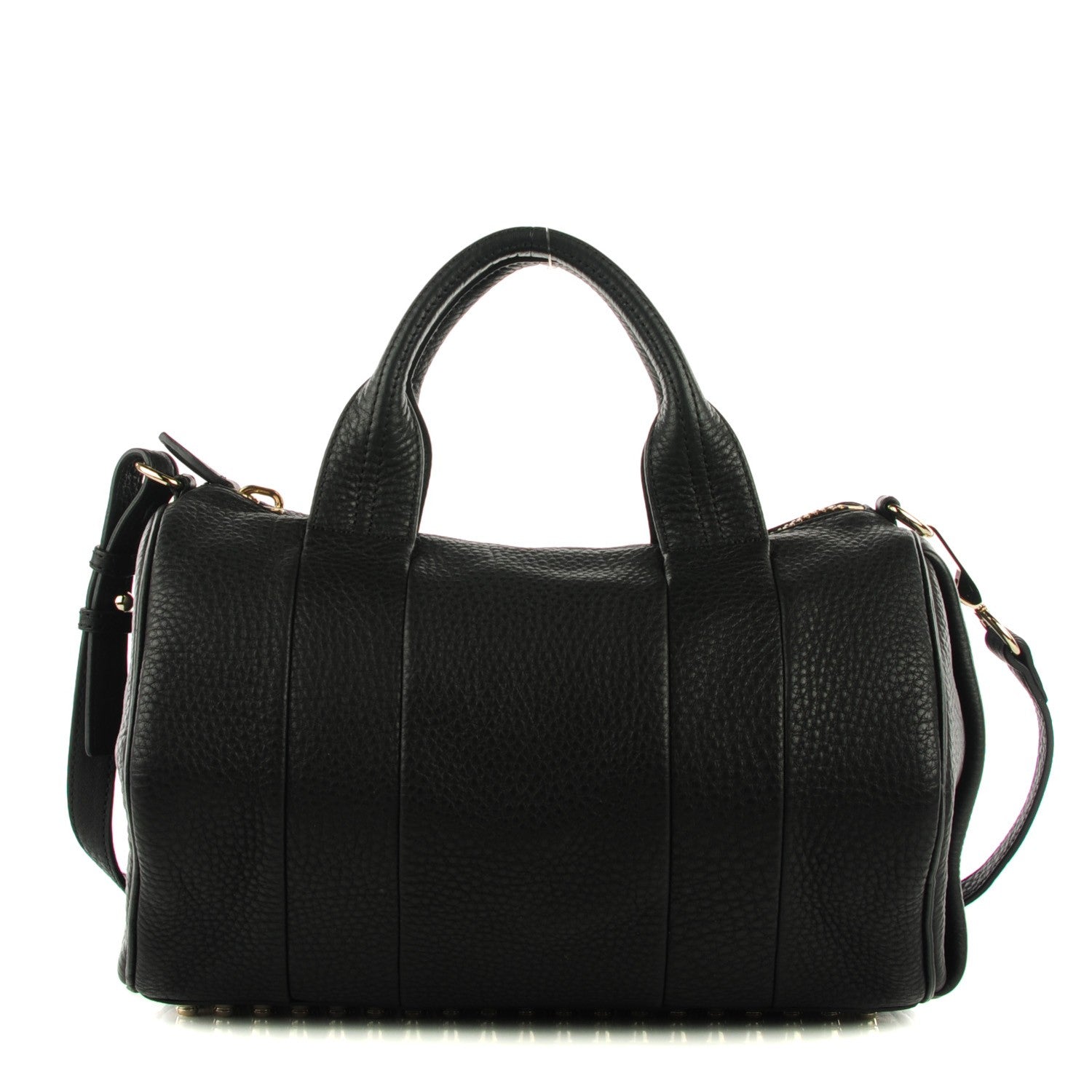 Alexander Wang Pebbled Lambskin Rocco Soft Black Pale Gold Hardware 1 of 7