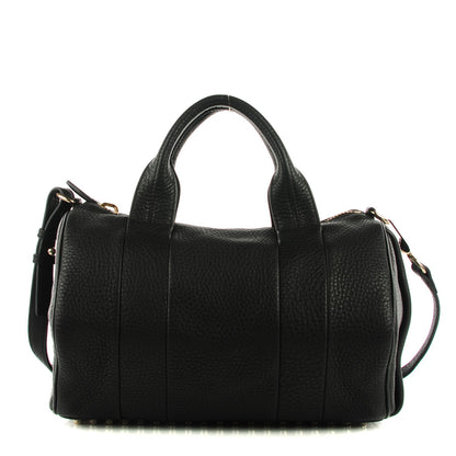 Alexander Wang Pebbled Lambskin Rocco Soft Black Pale Gold Hardware 1 of 7
