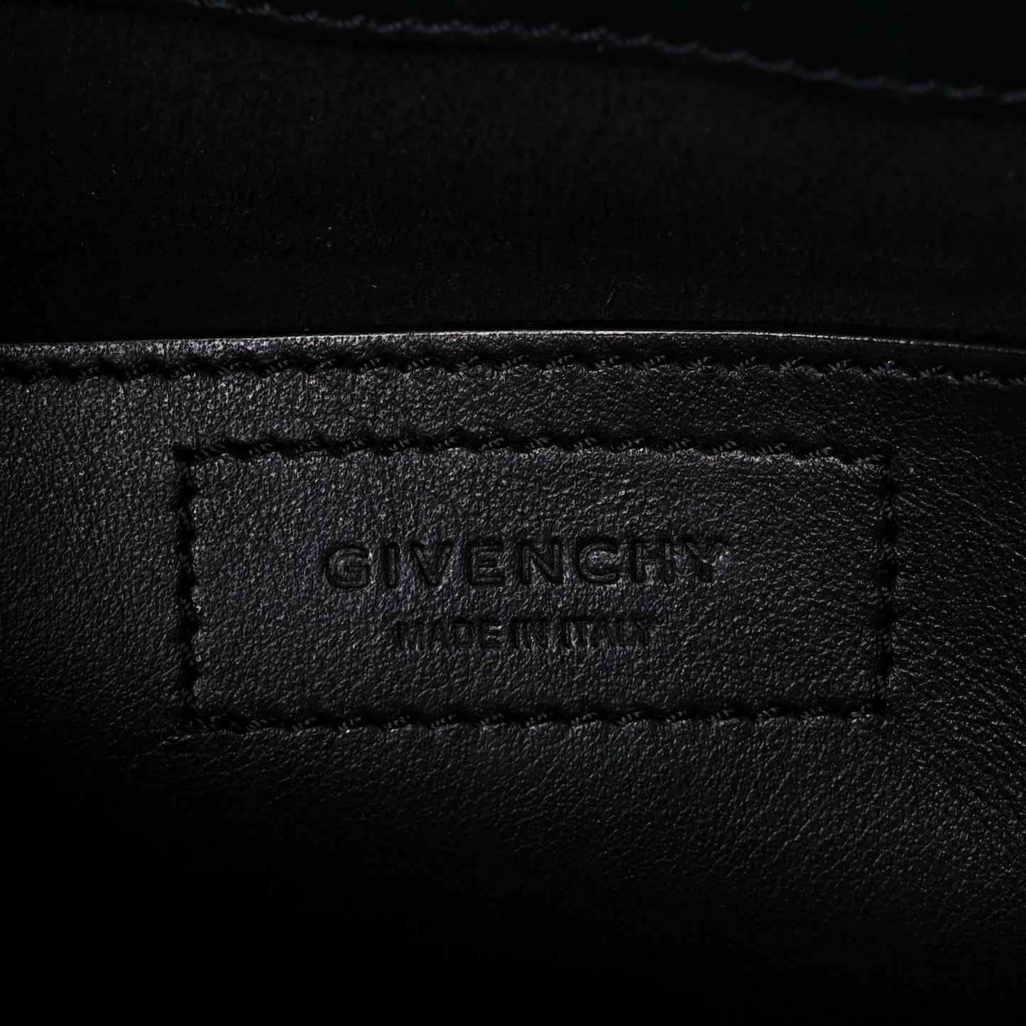 Calfskin Mini Infinity Saddle Bag Black
