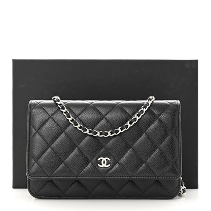 Chanel Caviar Quilted Wallet on Chain WOC Black 12 of 12