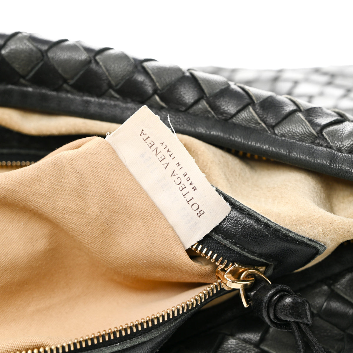 Bottega Veneta Nappa Intrecciato Bi-Color Medium Veneta Hobo Black Grey 7 of 11