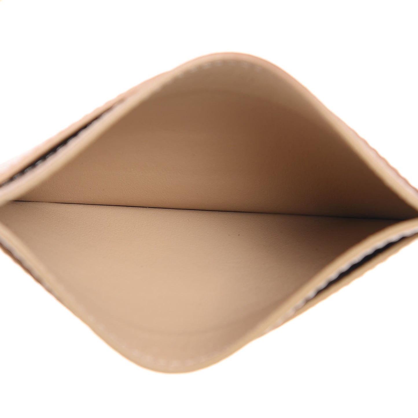 Grained Calfskin Card Holder Nude
