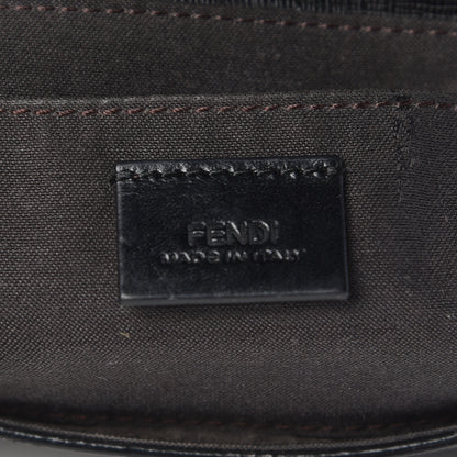 Fendi Vitello Elite Flap Crossbody Bag Black 6 of 11