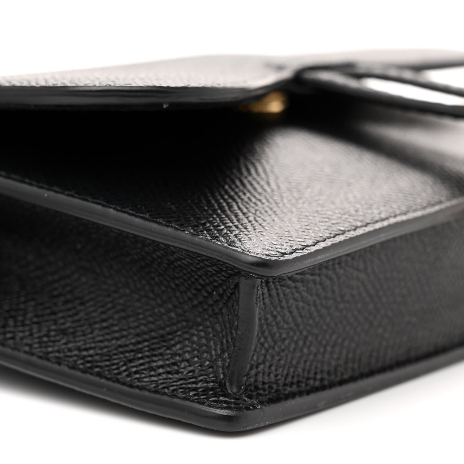 Christian Dior Grained Calfskin Saddle Belt Bag Black 9 of 11