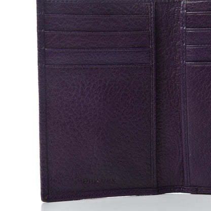Miu Miu Goatskin Madras Flap Wallet Viola 6 of 7