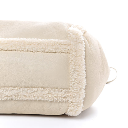 Saint Laurent Shearling Medium Nolita Shoulder Bag Natural 7 of 8