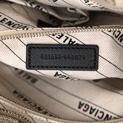 Balenciaga X GUCCI GG Supreme Monogram Neo Classic Silver Hardware City Beige Ebony 8 of 10