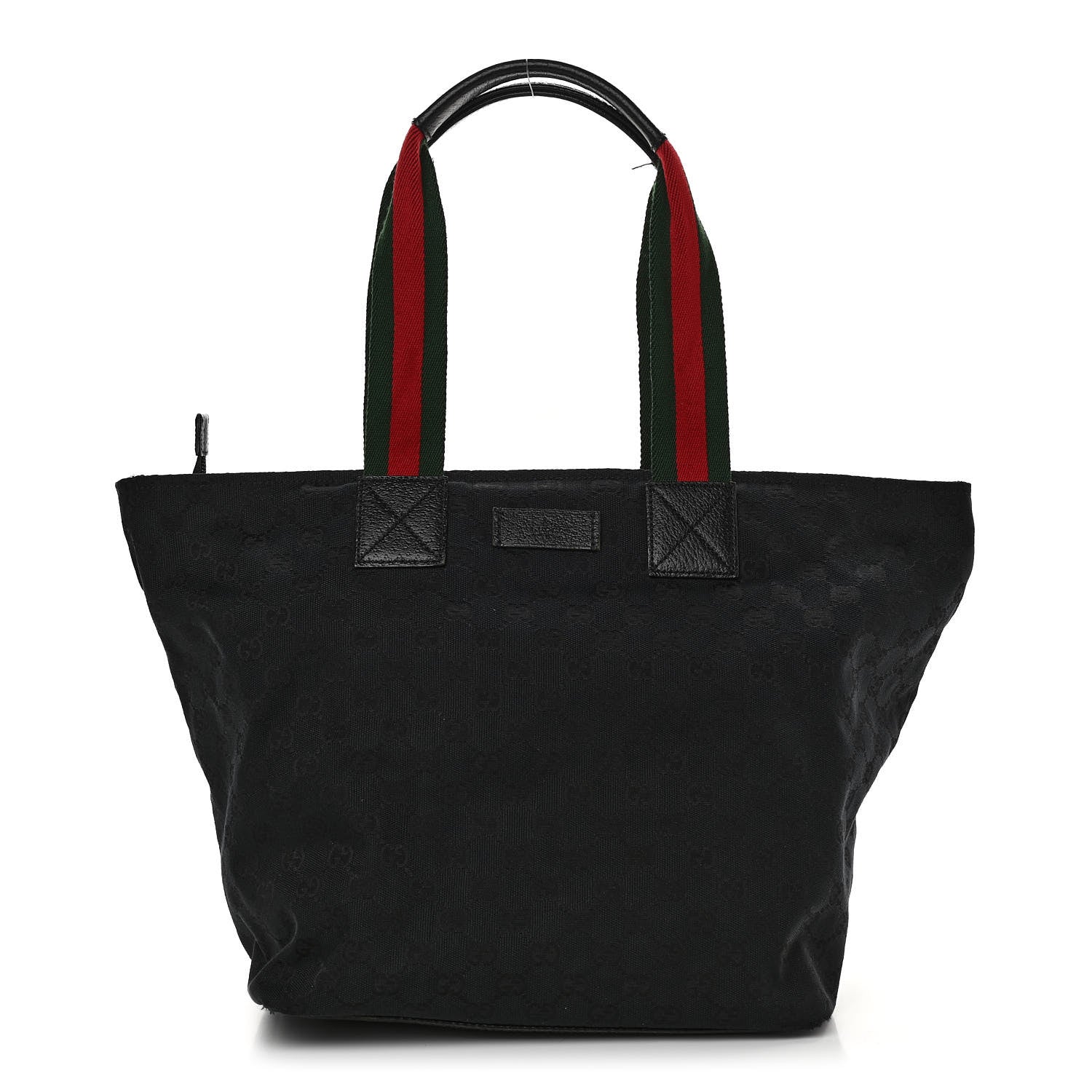 Gucci GG Monogram Large Web Handle Bucket Tote Black 1 of 12