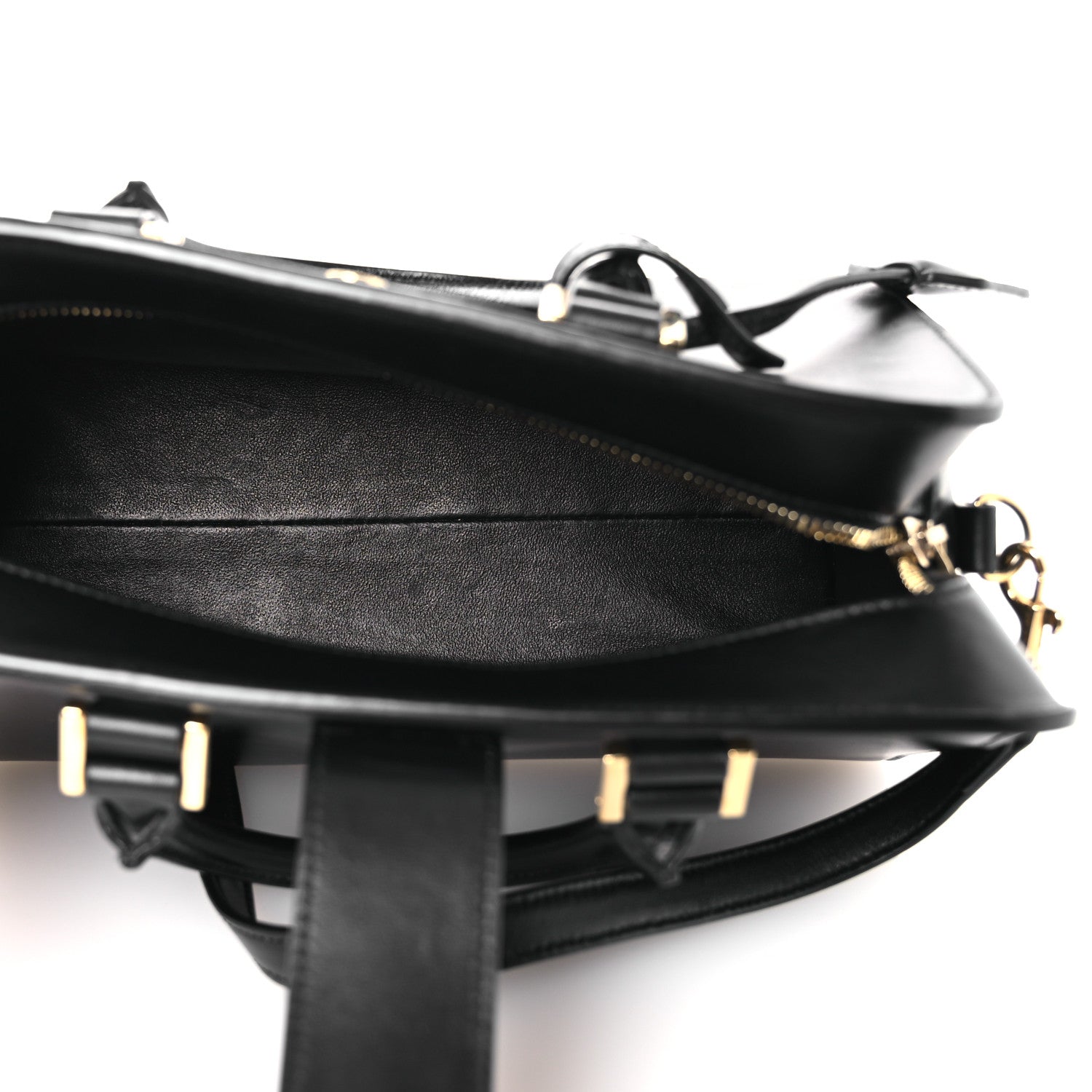 Saint Laurent Calfskin Monogram Baby Cabas Black 5 of 14