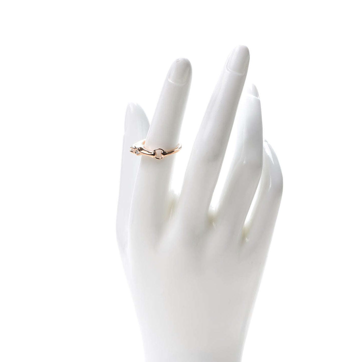 18K Rose Gold Diamond TPM Galop Ring 53 6.5