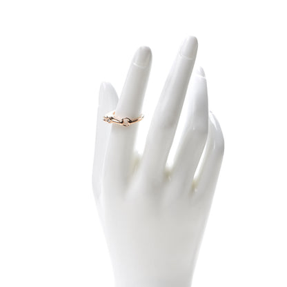 Hermes 18K Rose Gold Diamond TPM Galop Ring 53 6.5 2 of 6