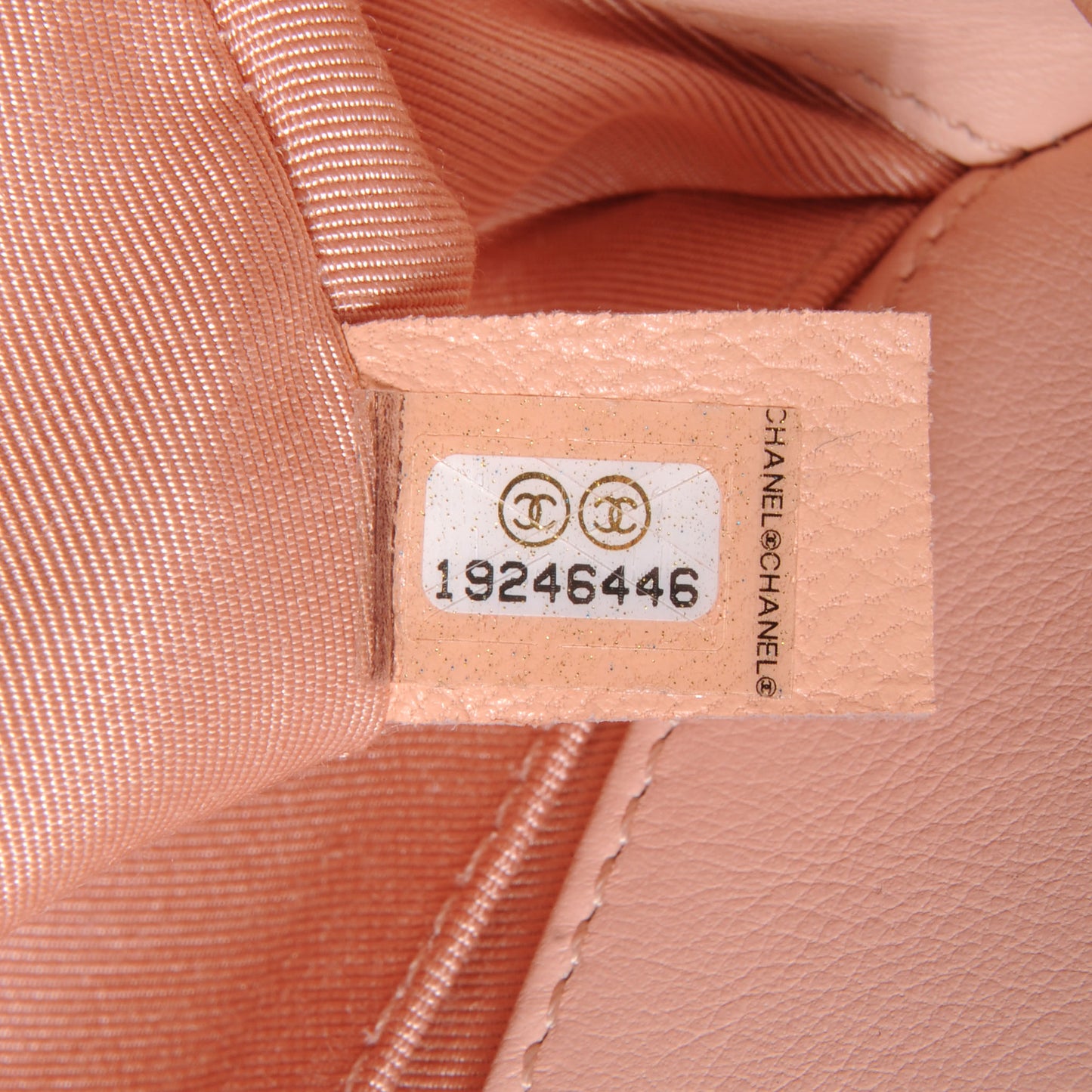 Lambskin Quilted Medium Boy Flap Light Pink