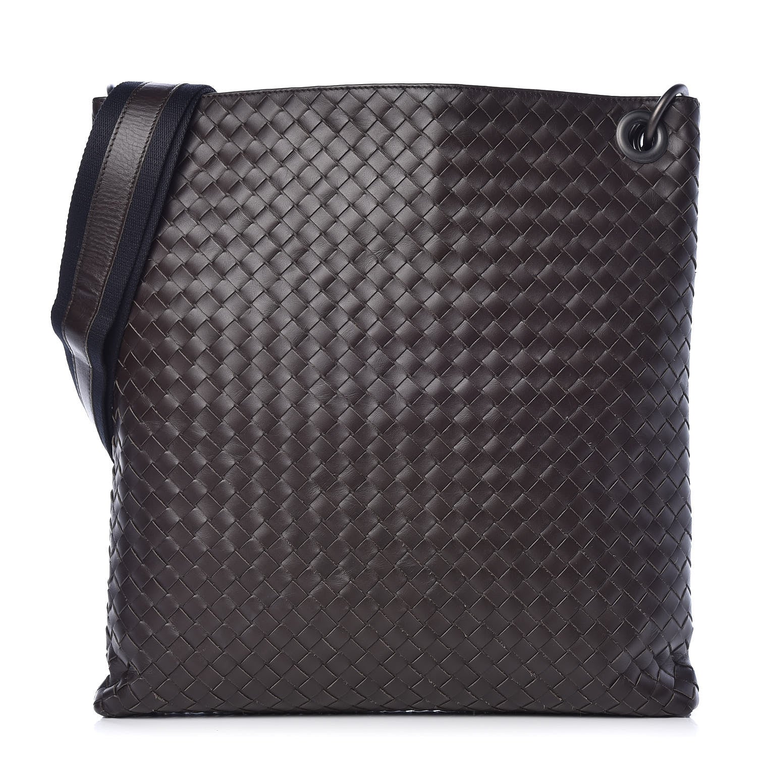 Bottega Veneta Nappa Intrecciato VN Crossbody Messenger Bag Ebano 1 of 11