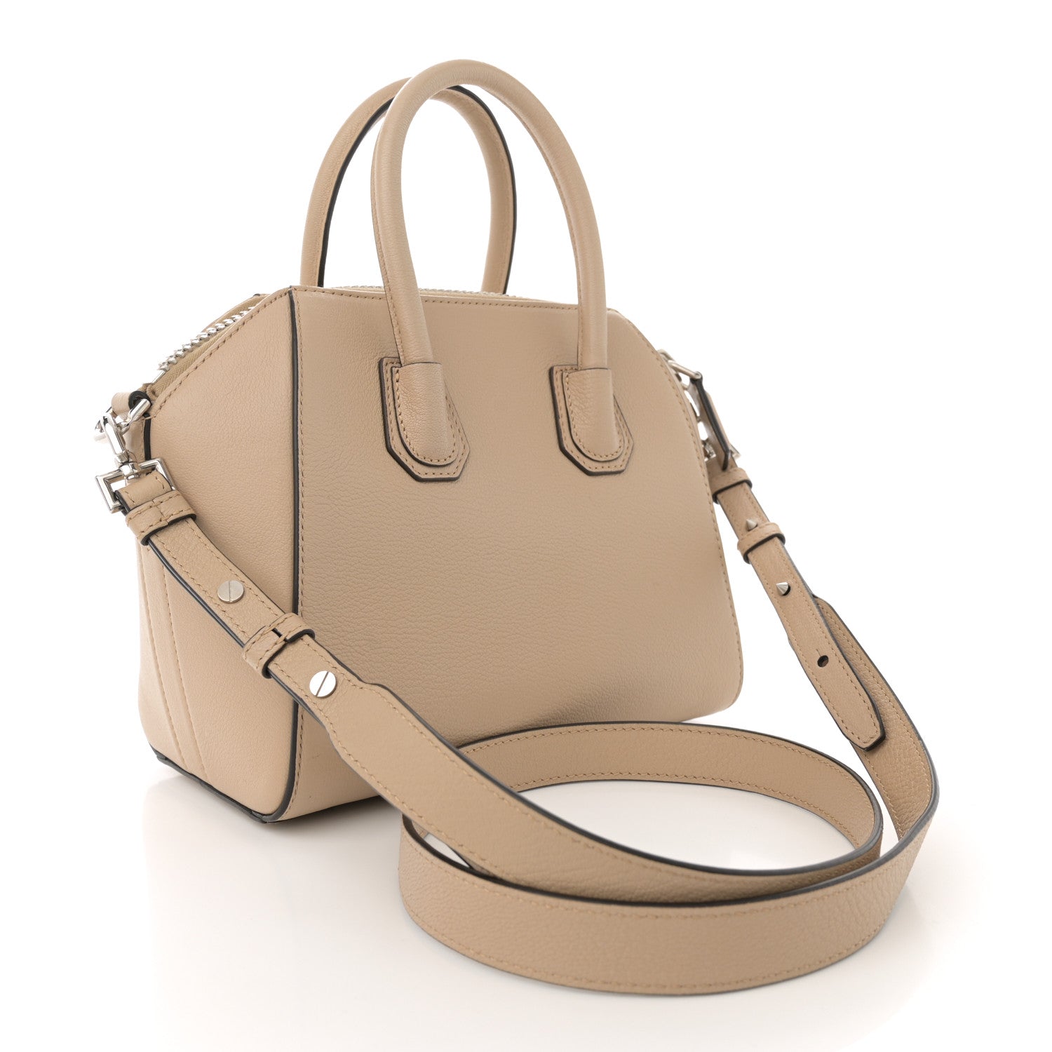 Givenchy Sugar Goatskin Mini Antigona Beige Camel 3 of 13