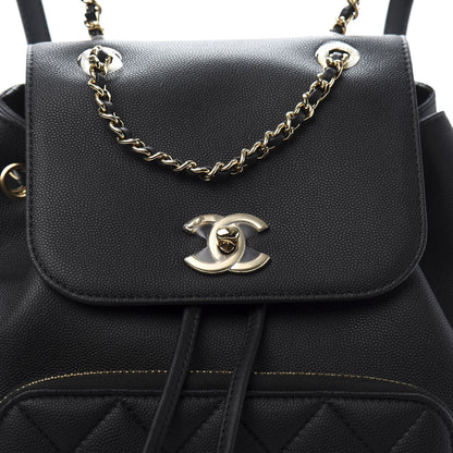 Chanel Caviar Quilted Business Affinity Backpack Black 10 of 10