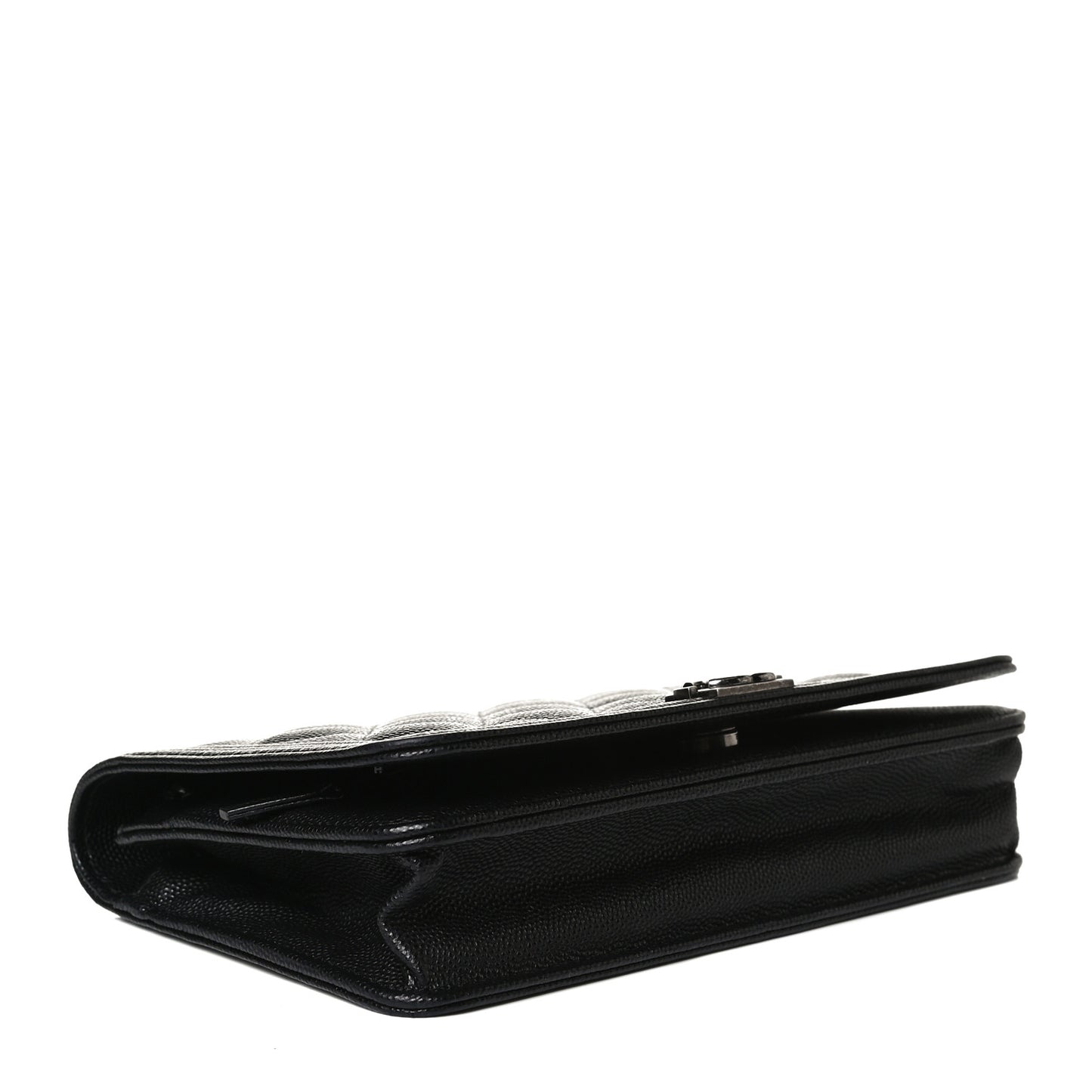 Caviar Quilted Boy Wallet On Chain WOC Black