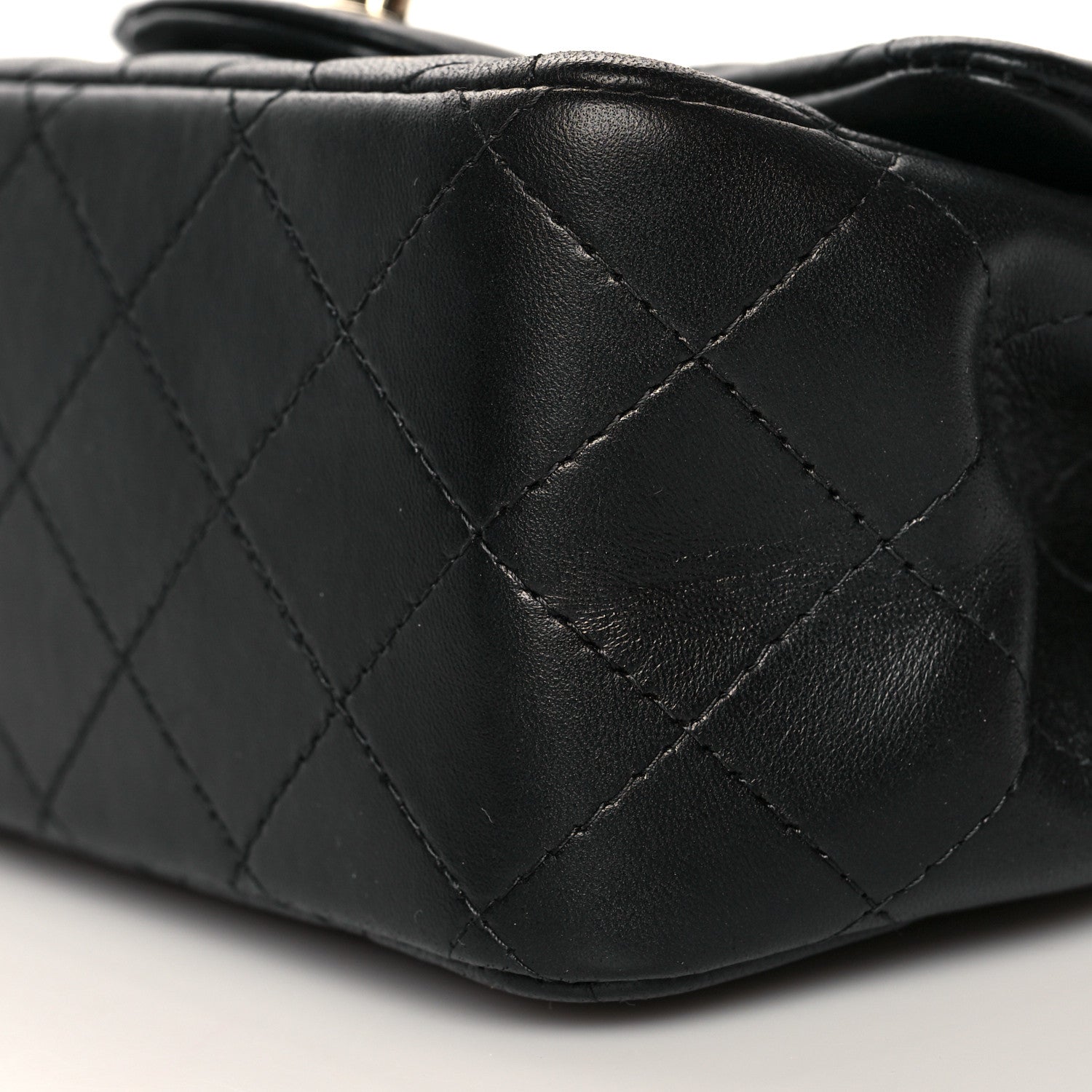 Chanel Lambskin Quilted Mini Square Flap Black 10 of 11
