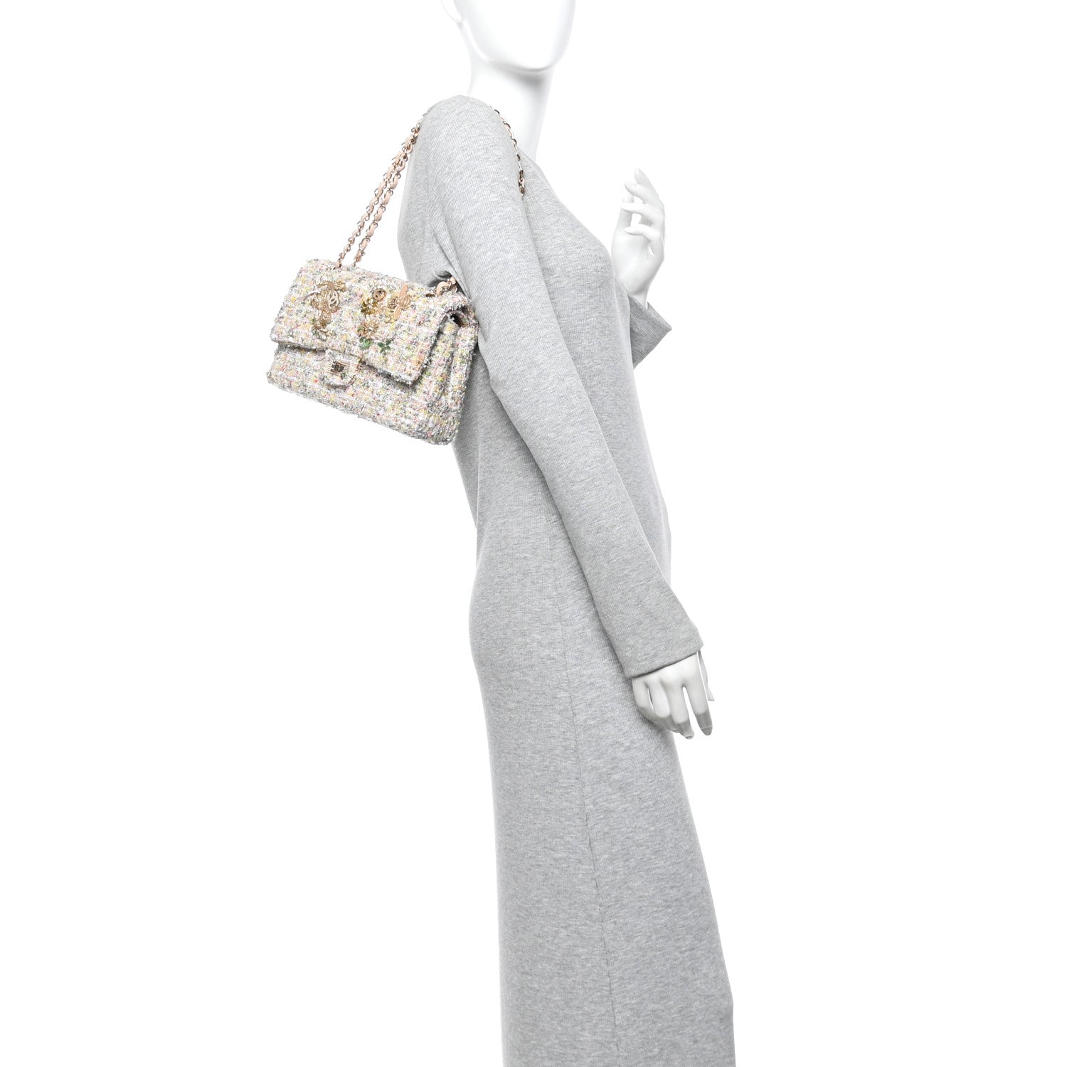 Chanel Tweed Garden Party 2.55 Reissue 225 Flap Multicolor 2 of 11