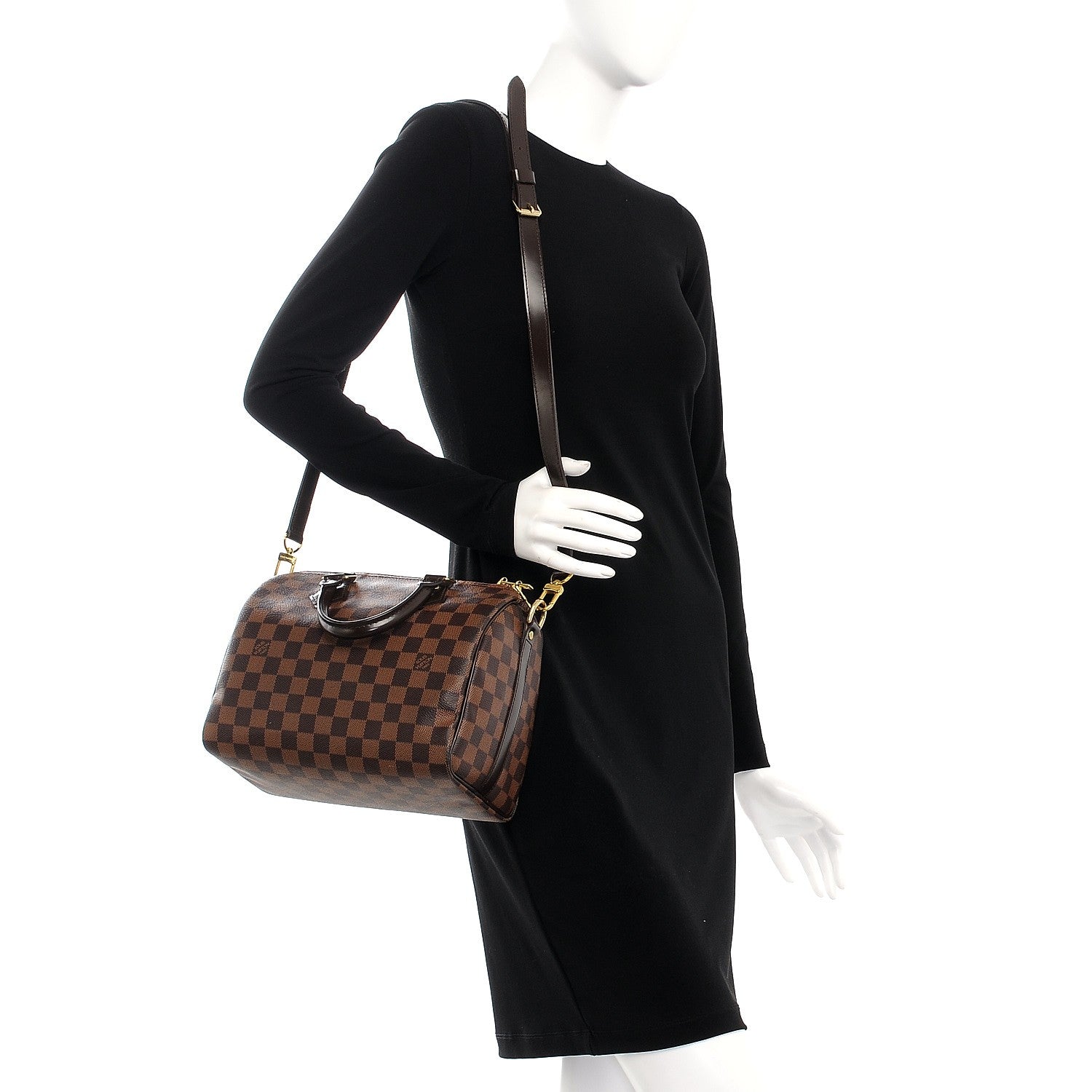 Louis Vuitton Damier Ebene Speedy Bandouliere 25 2 of 11