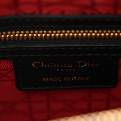 Christian Dior Lambskin Cannage Medium Lady Dior Black 5 of 9