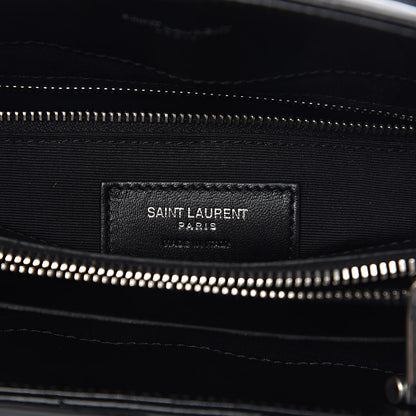 Saint Laurent Calfskin Y Quilted Monogram Small Loulou Shopper Black 8 of 11