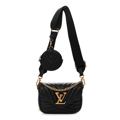 Louis Vuitton Calfskin New Wave Multi Pochette Black 1 of 9