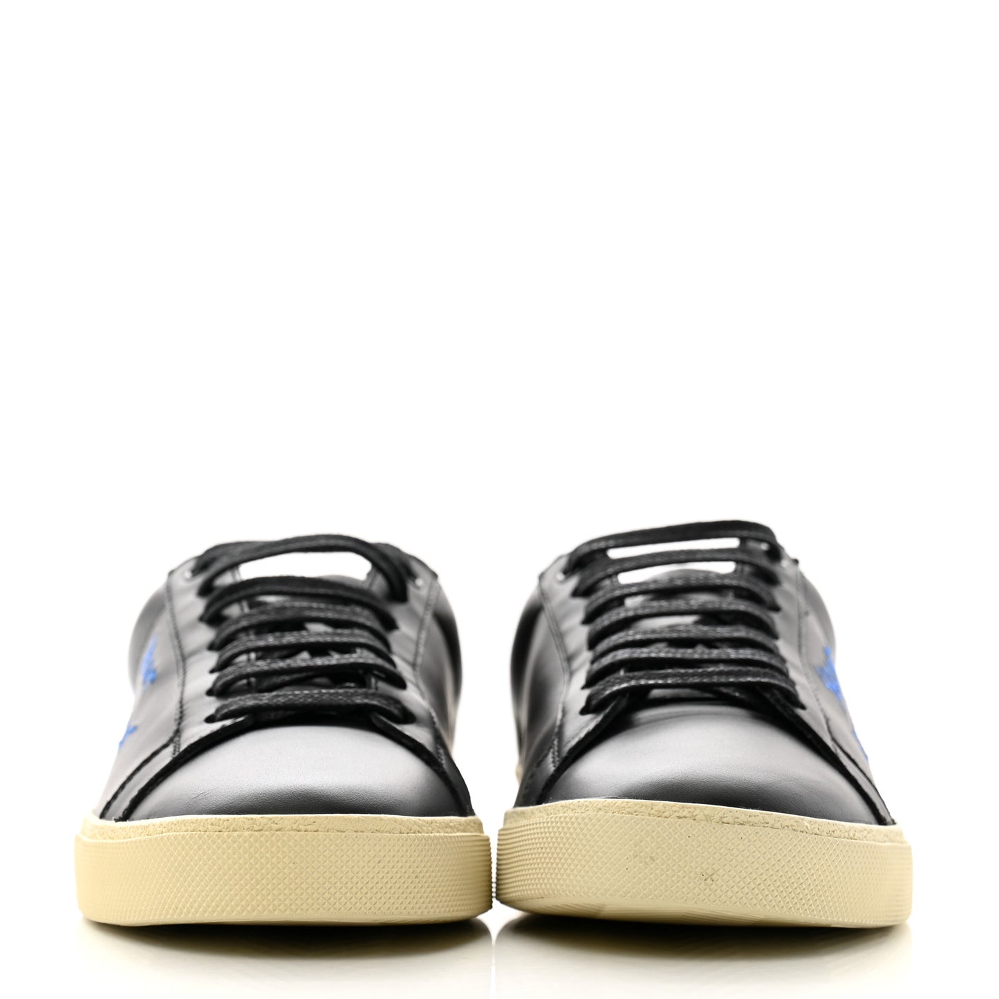 Calfskin Court Classic Sneakers 41 Black