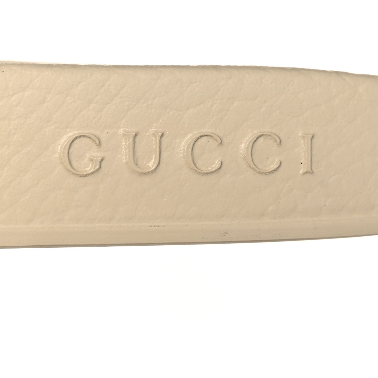 Rubber Womens Logo Slide Sandals Off White