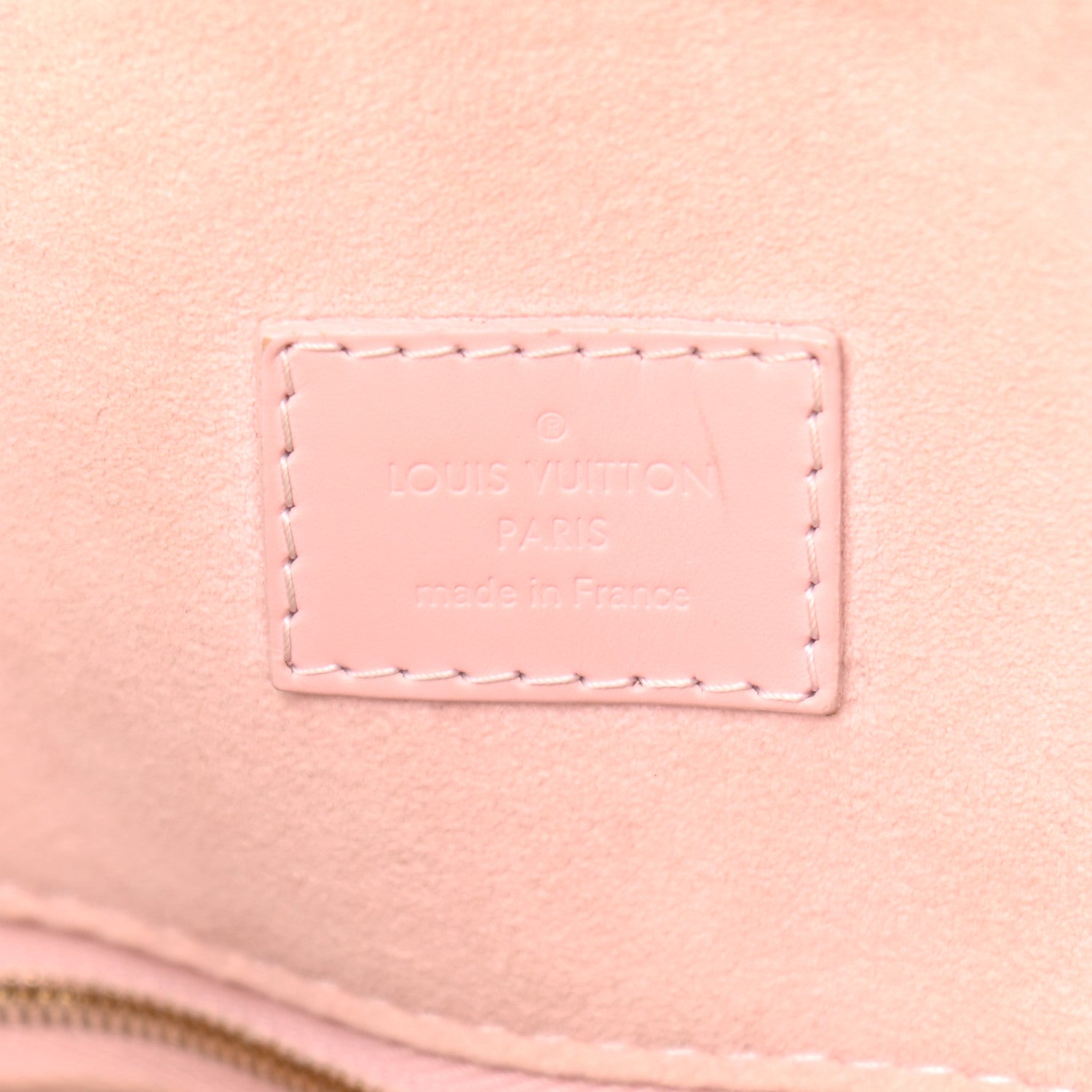 Louis Vuitton Damier Ebene Caissa Hobo Rose Ballerine 6 of 13