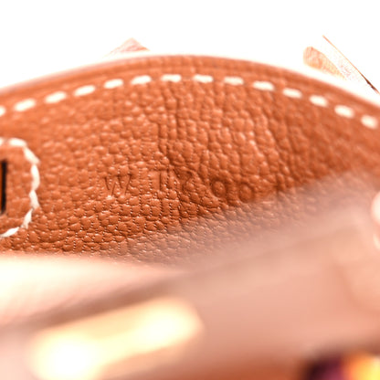 Hermes Tadelakt Mini Kelly Twilly Bag Charm Fauve 5 of 7