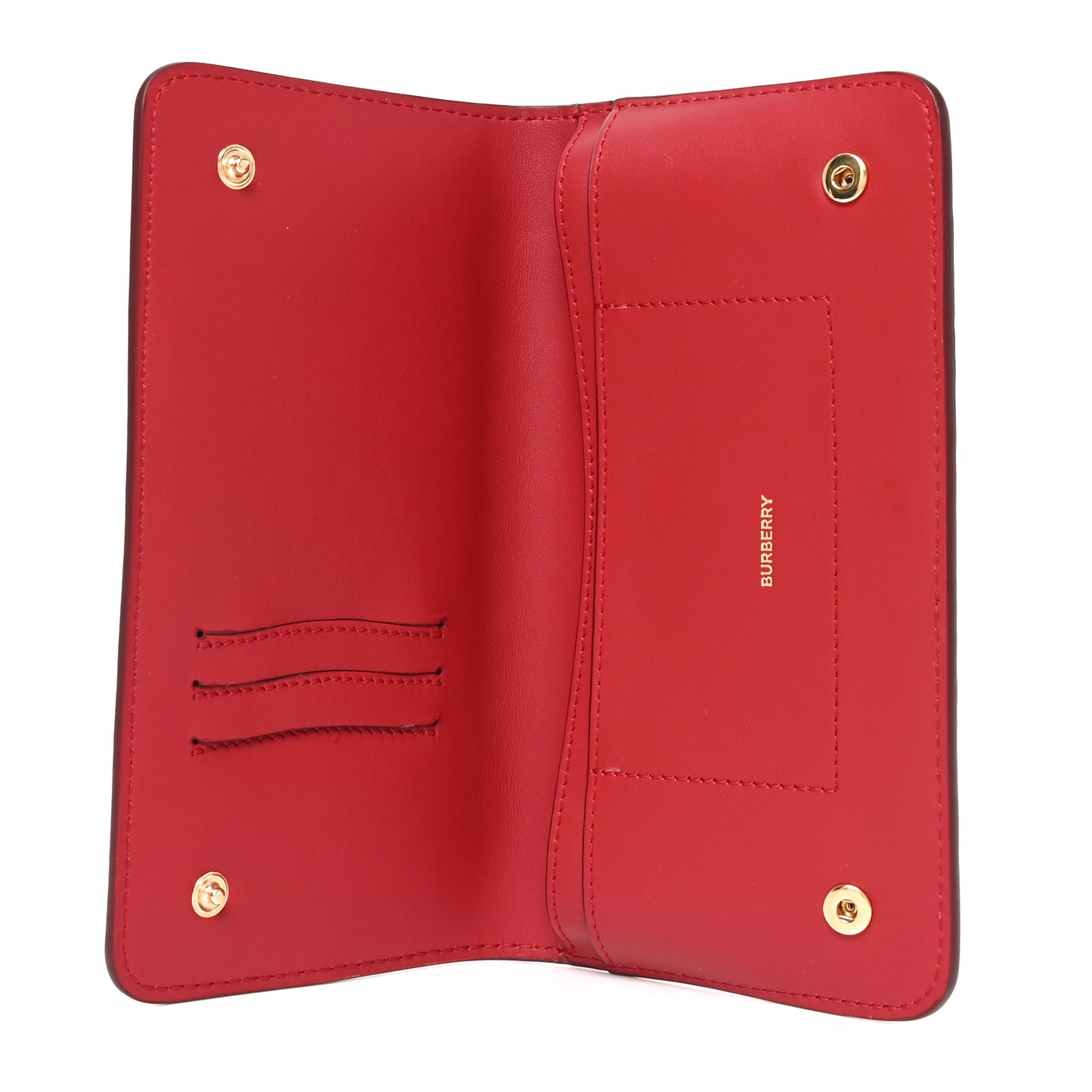 Marais Calfskin Rowe Continental Wallet Dark Carmine