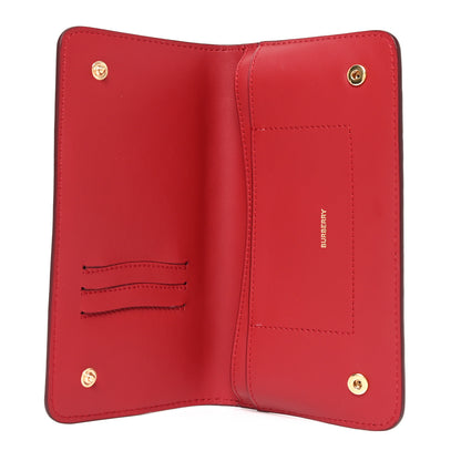 Burberry Marais Calfskin Rowe Continental Wallet Dark Carmine 5 of 6