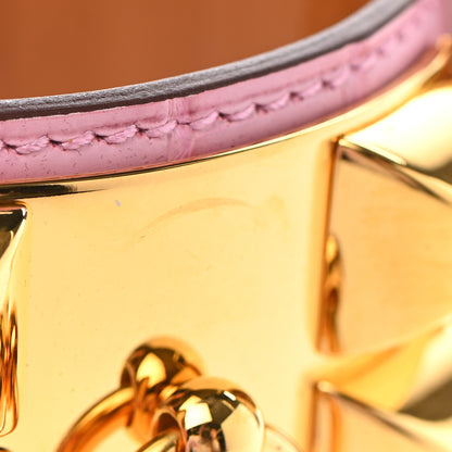 Hermes Matte Collier De Chien CDC Bracelet T1 5P Pink 7 of 9