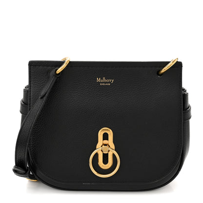 Mulberry Small Classic Grain Calfskin Small Amberley Satchel Black 1 of 14