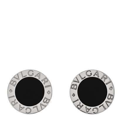 Bulgari Sterling Silver Black Onyx Cufflinks 1 of 4