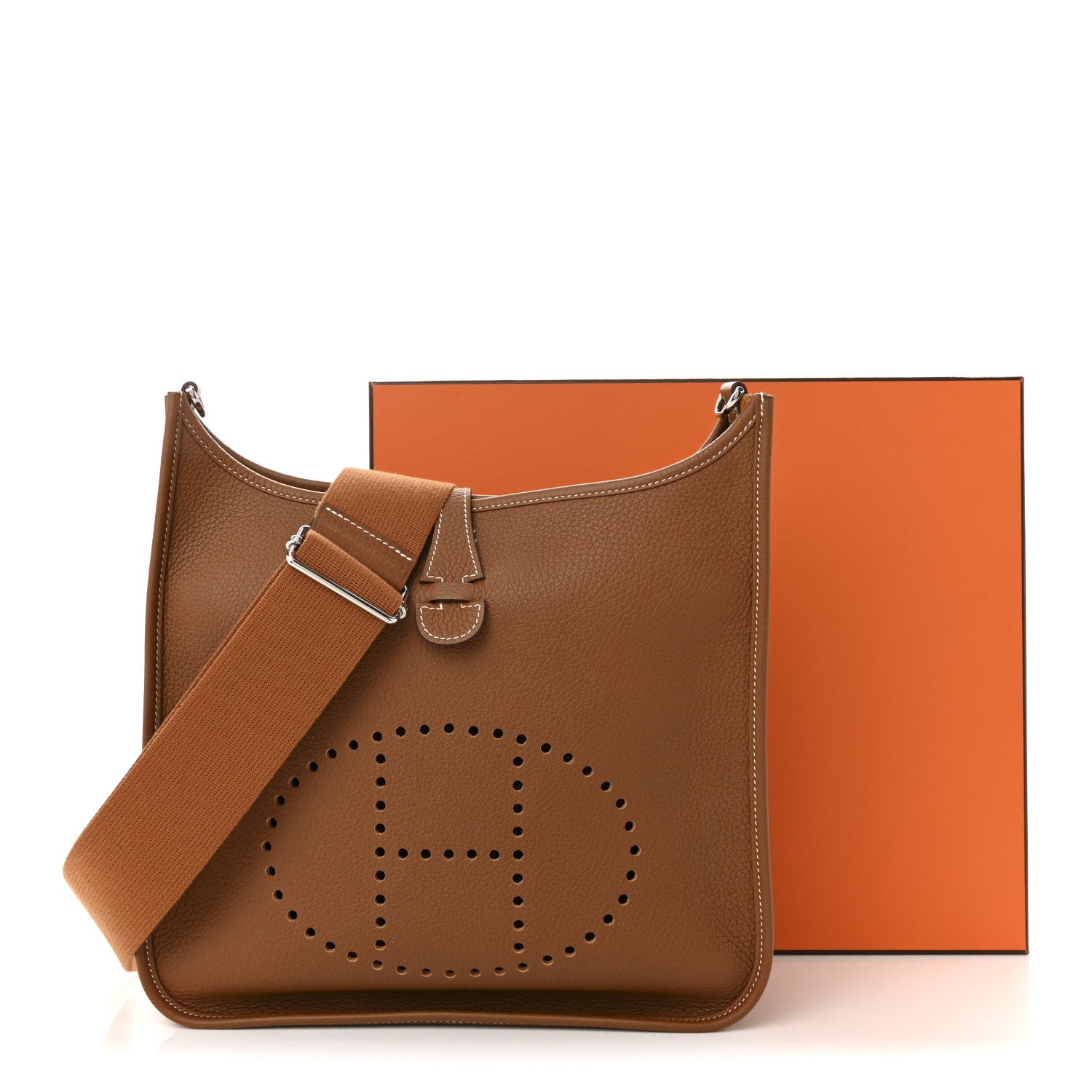 Hermes Taurillon Clemence EVELYNE III PM Gold 13 of 13