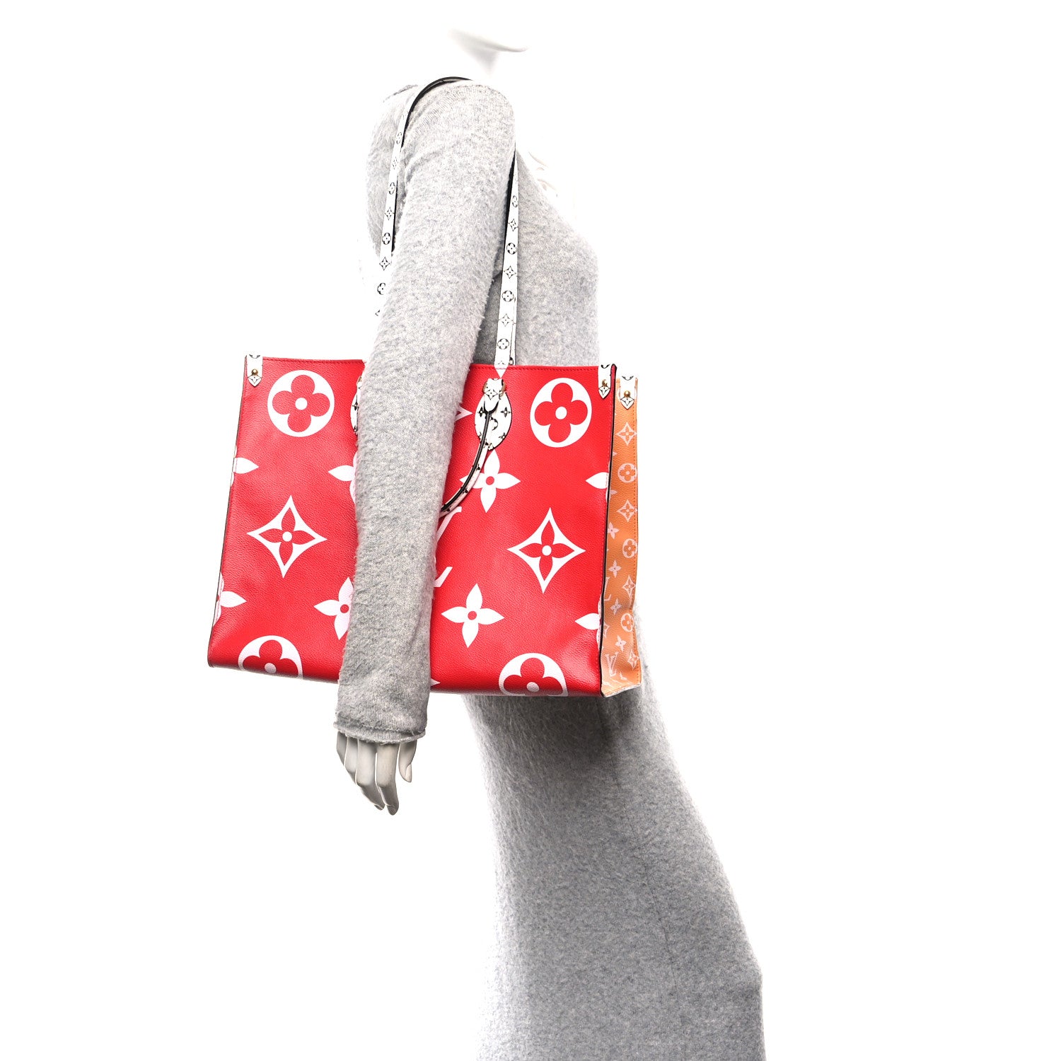 Louis Vuitton Monogram Giant Onthego GM Rouge Rose 1826146